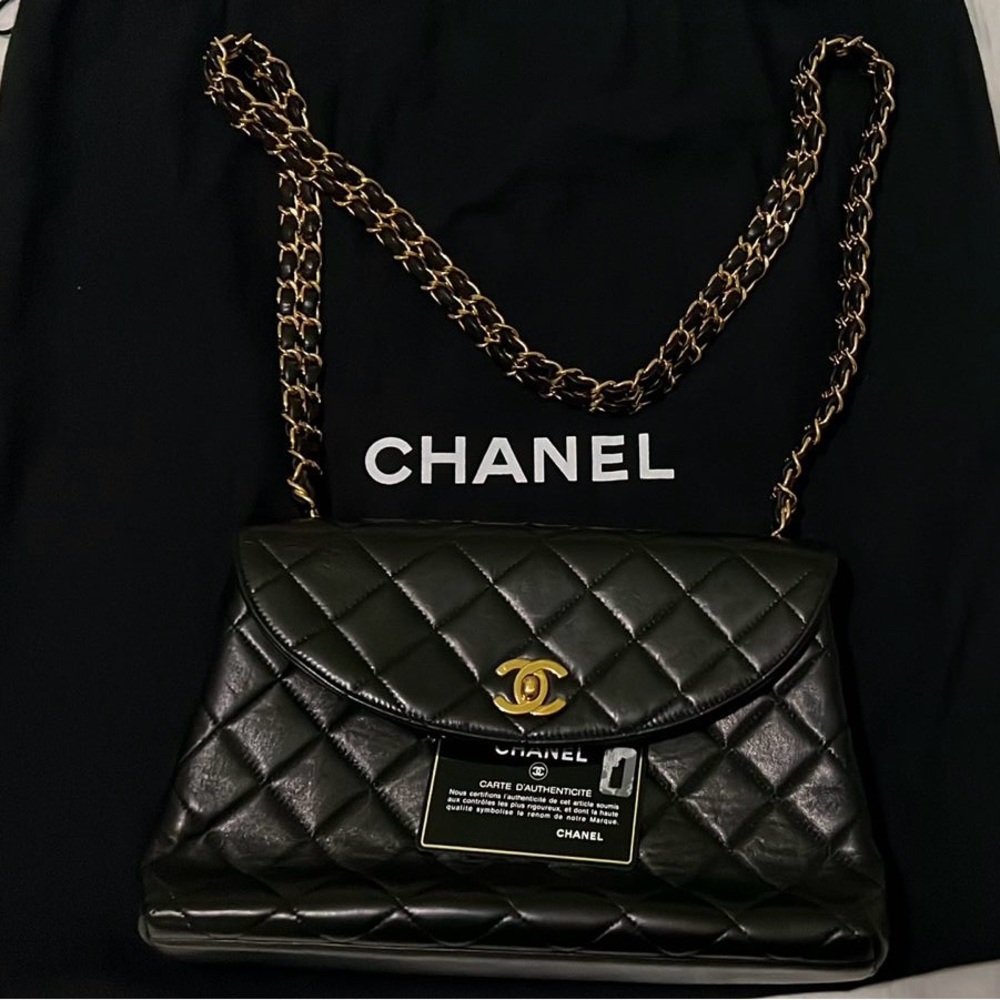 Chanel Black Quilted Leather Bag